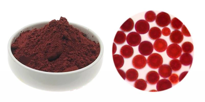 Natural astaxanthin powder display Natural astaxanthin powder display